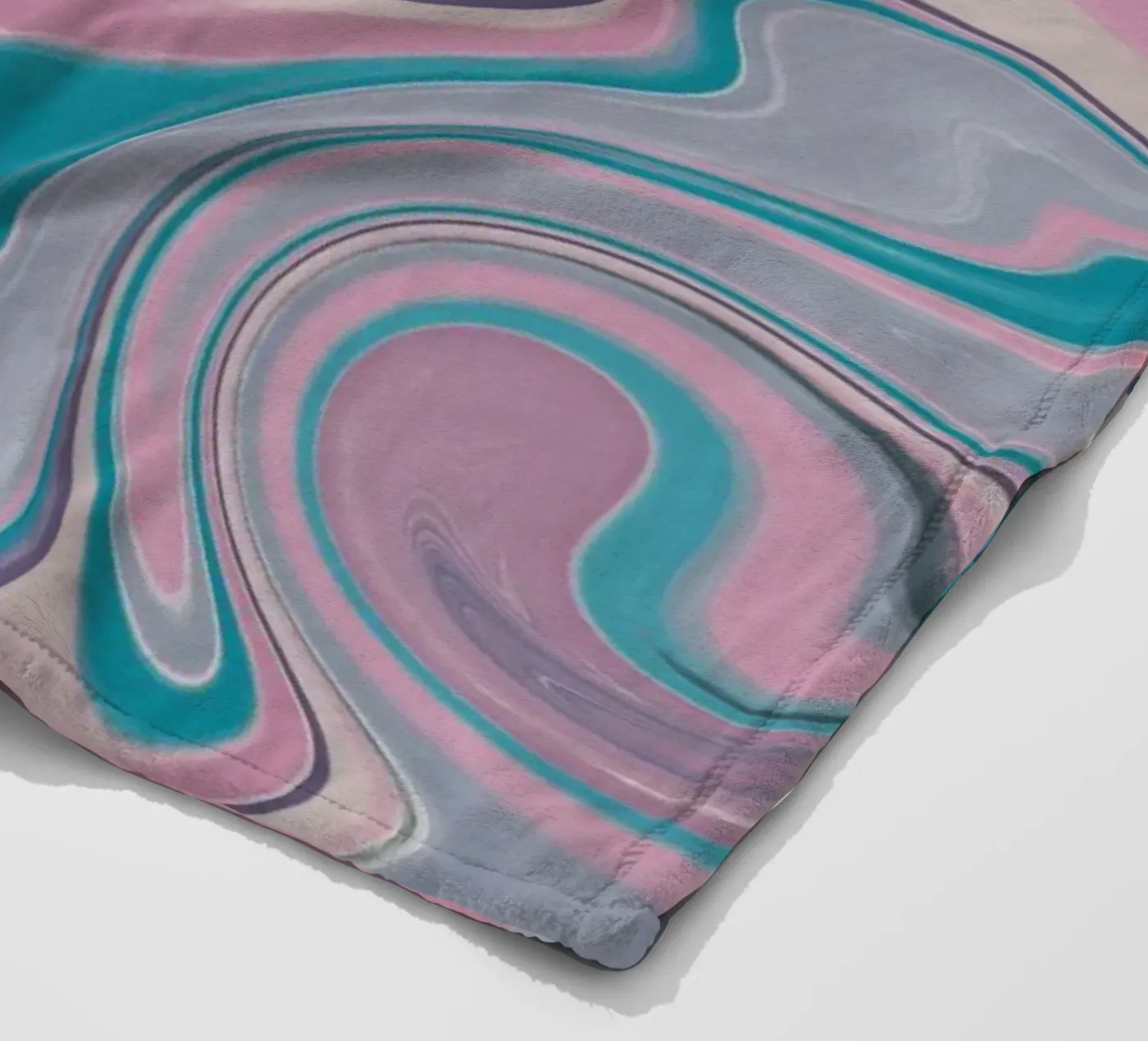Fluid lines pattern 14 Fleecedecke von Little Dean