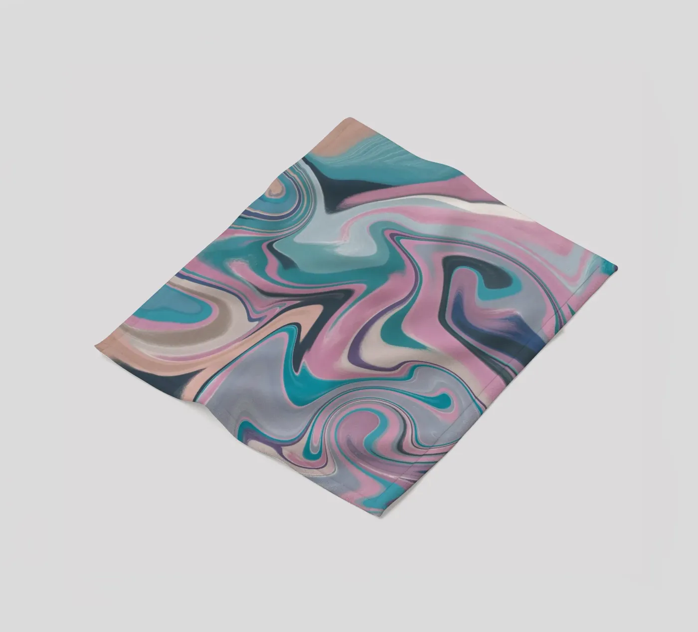Fluid lines pattern 14 fleecedeken van Little Dean