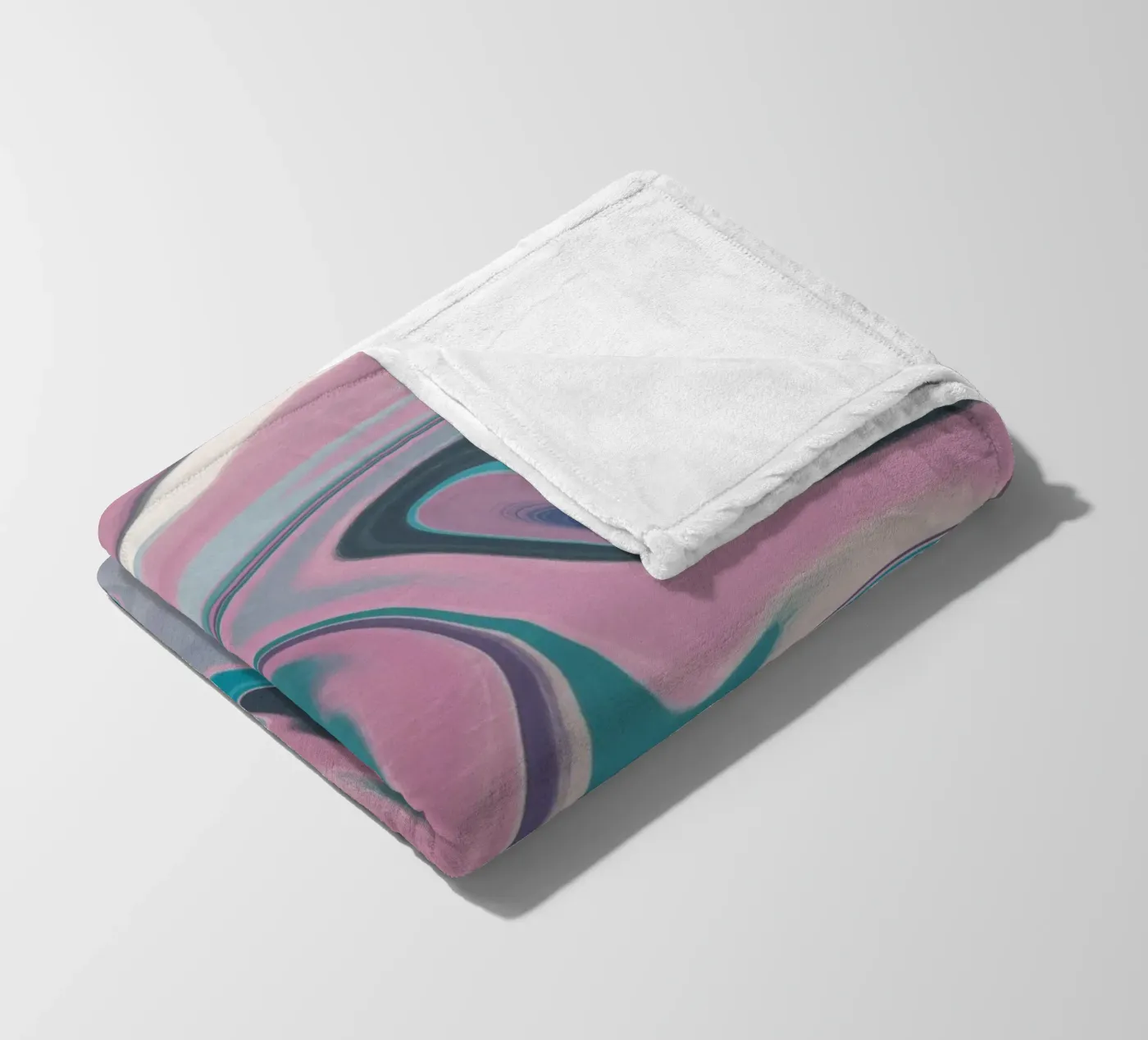 Fluid lines pattern 14 fleecedeken van Little Dean