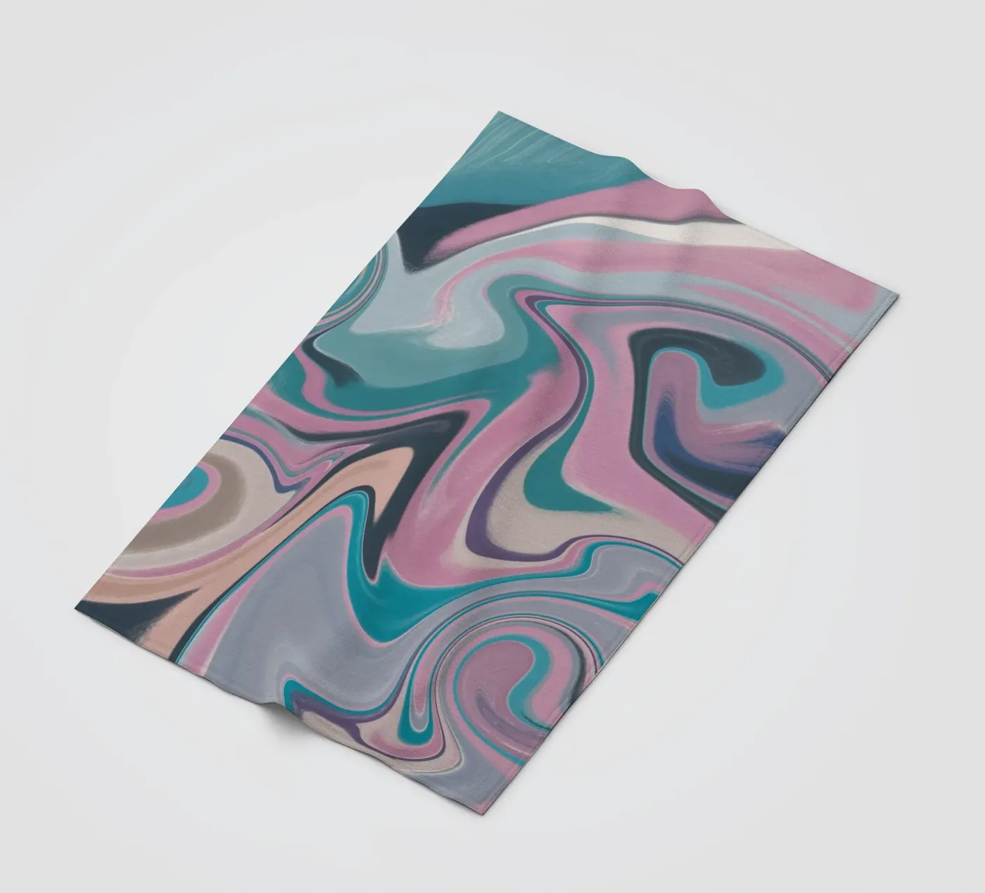 Fluid lines pattern 14 Fleecedecke von Little Dean