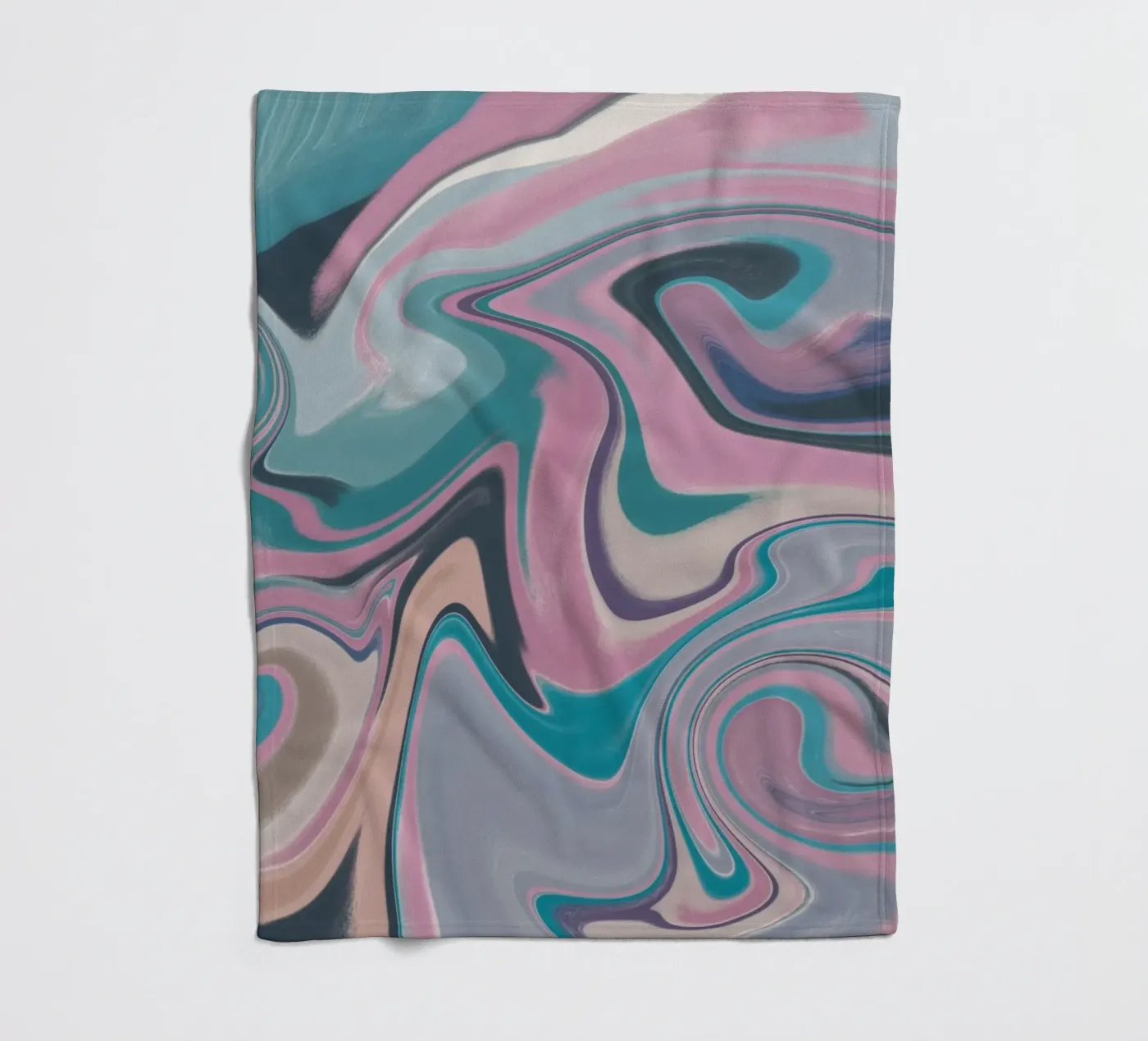 Fluid lines pattern 14 Fleecedecke von Little Dean