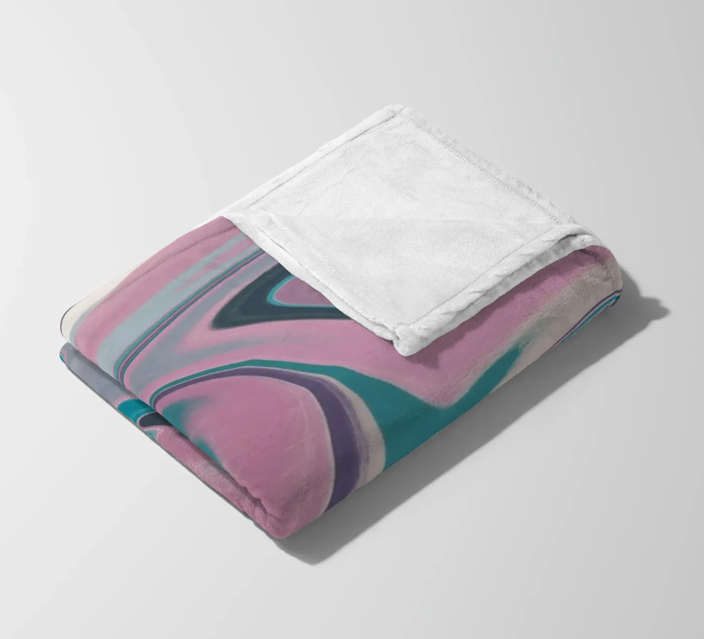 Fluid lines pattern 14 Fleecedecke von Little Dean