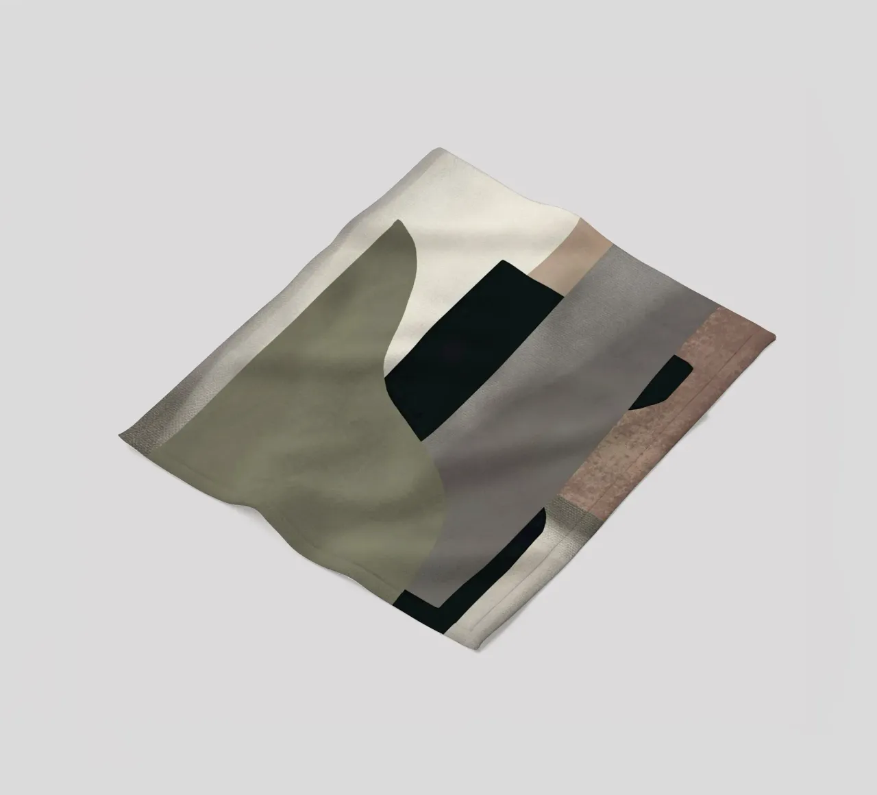 Collage di forme strutturate ritagliate coperta in pile da Little Dean