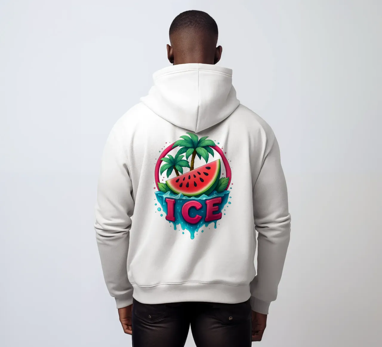 Freschezza Atmosfera da isola tropicale Cocomero felpa con cappuccio da LM2KONE
