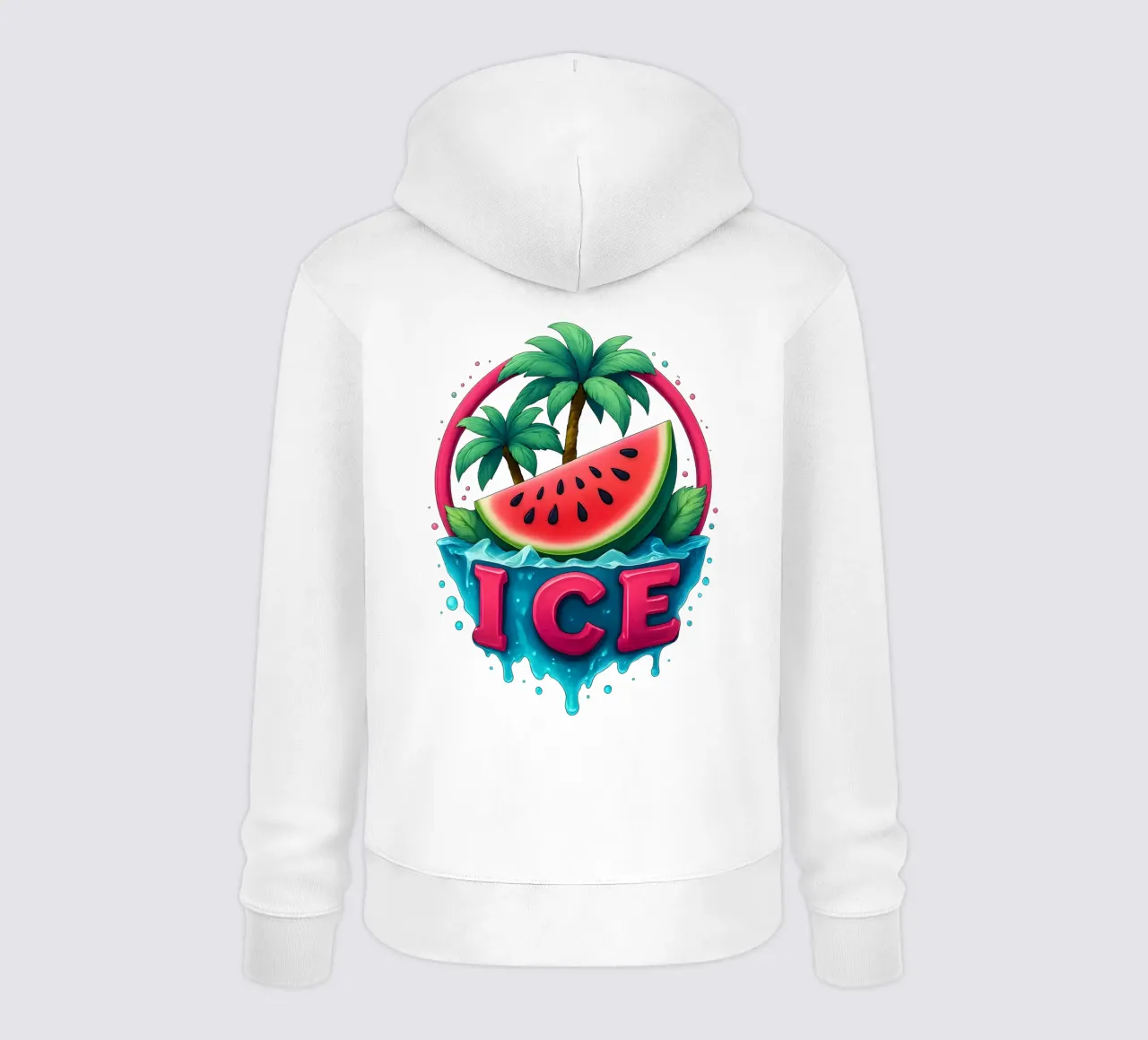 Freschezza Atmosfera da isola tropicale Cocomero felpa con cappuccio da LM2KONE