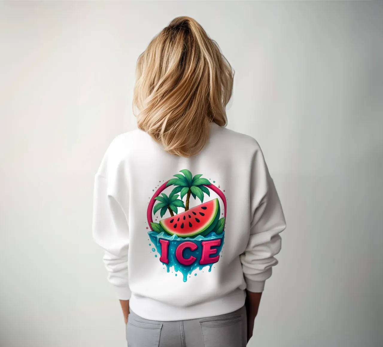 Freschezza Atmosfera da isola tropicale Cocomero felpa da LM2KONE