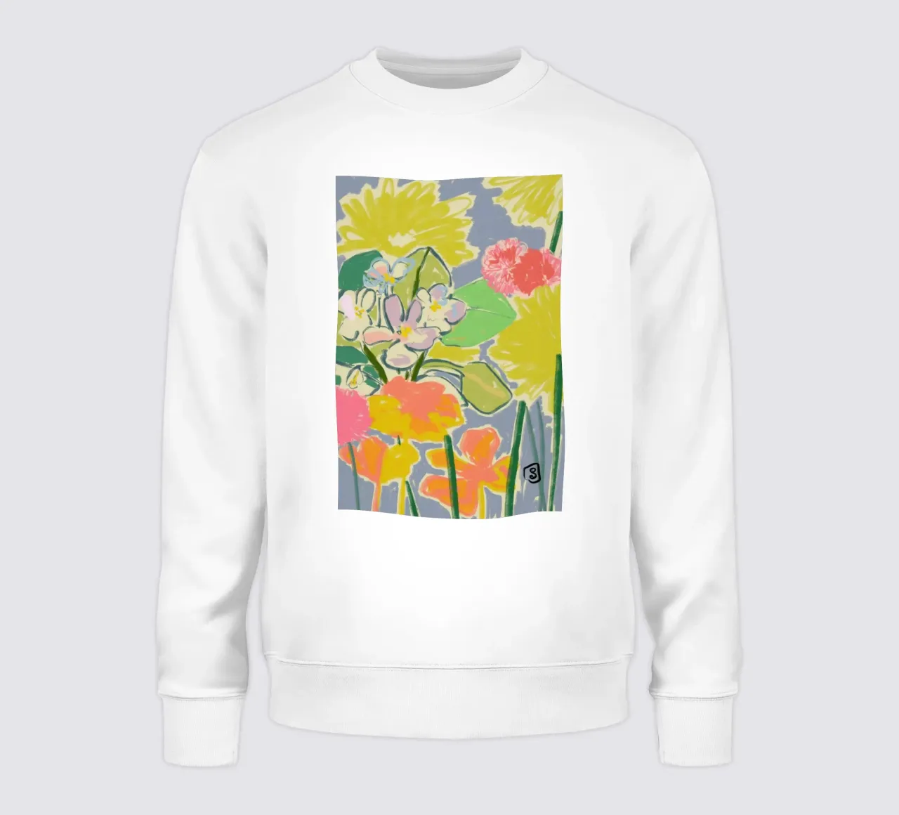 Morning Garden sweatshirt by Sandra Poliakov