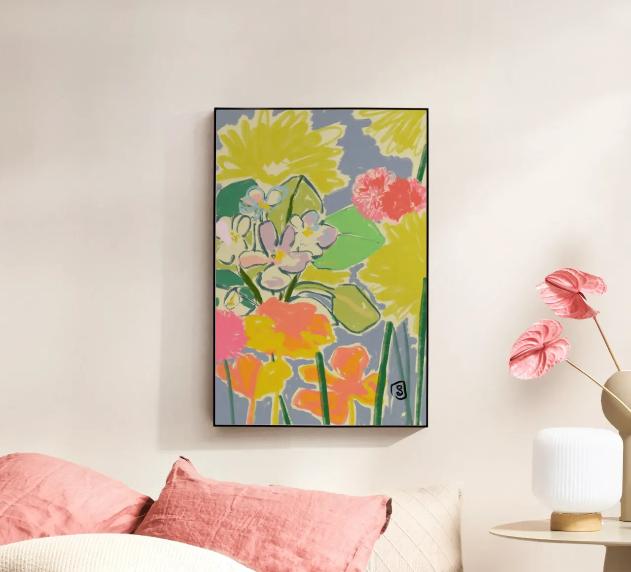 Morning Garden acrylic glass by Sandra Poliakov