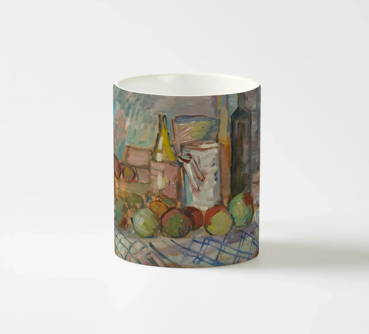 Pittura impressionista di natura morta - Frutta e bottiglie Art. tazza in ceramica da ClubArt