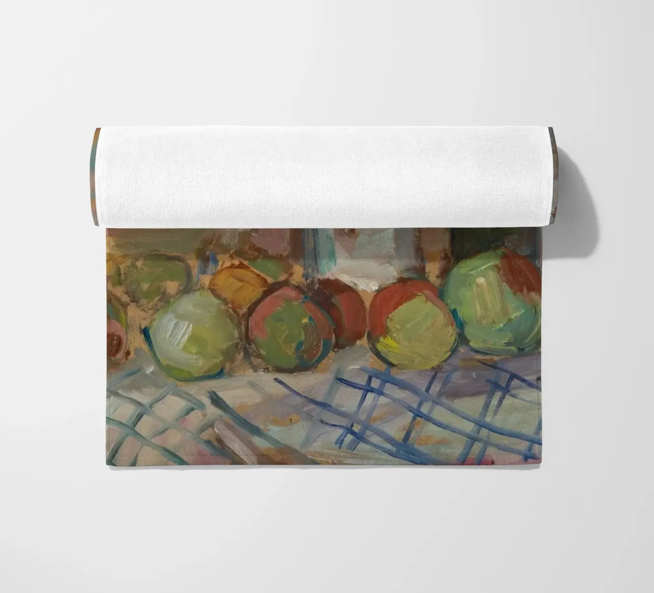 Pittura impressionista di natura morta - Frutta e bottiglie Art. telo mare da ClubArt
