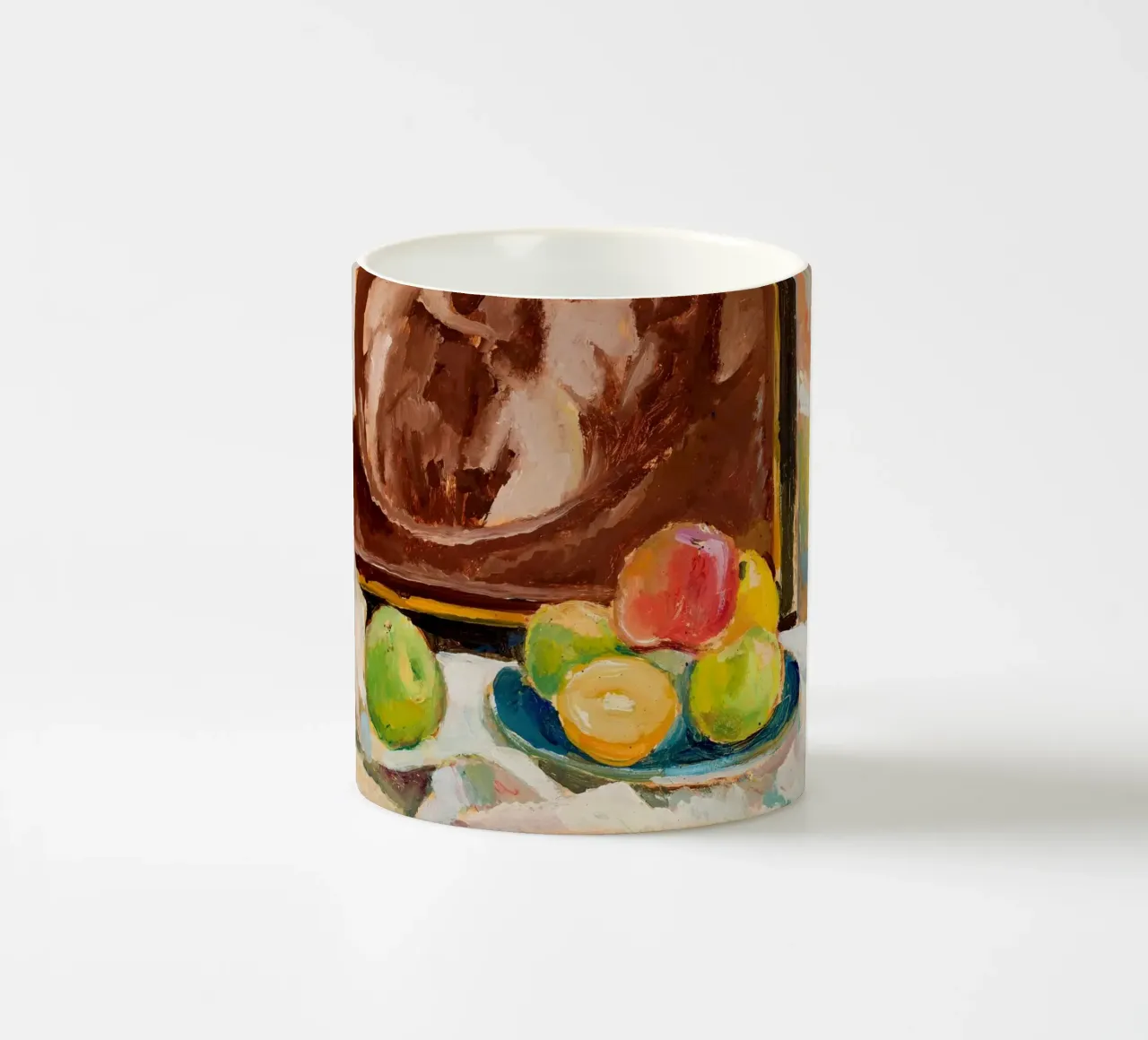 Impressionistisch fruitstilleven - schilderij met levendige structuur keramische mok van ClubArt