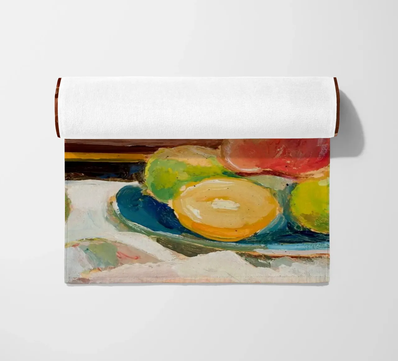 Impressionist Fruit Still Life - Vibrant Textured Painting beach towel by ClubArt