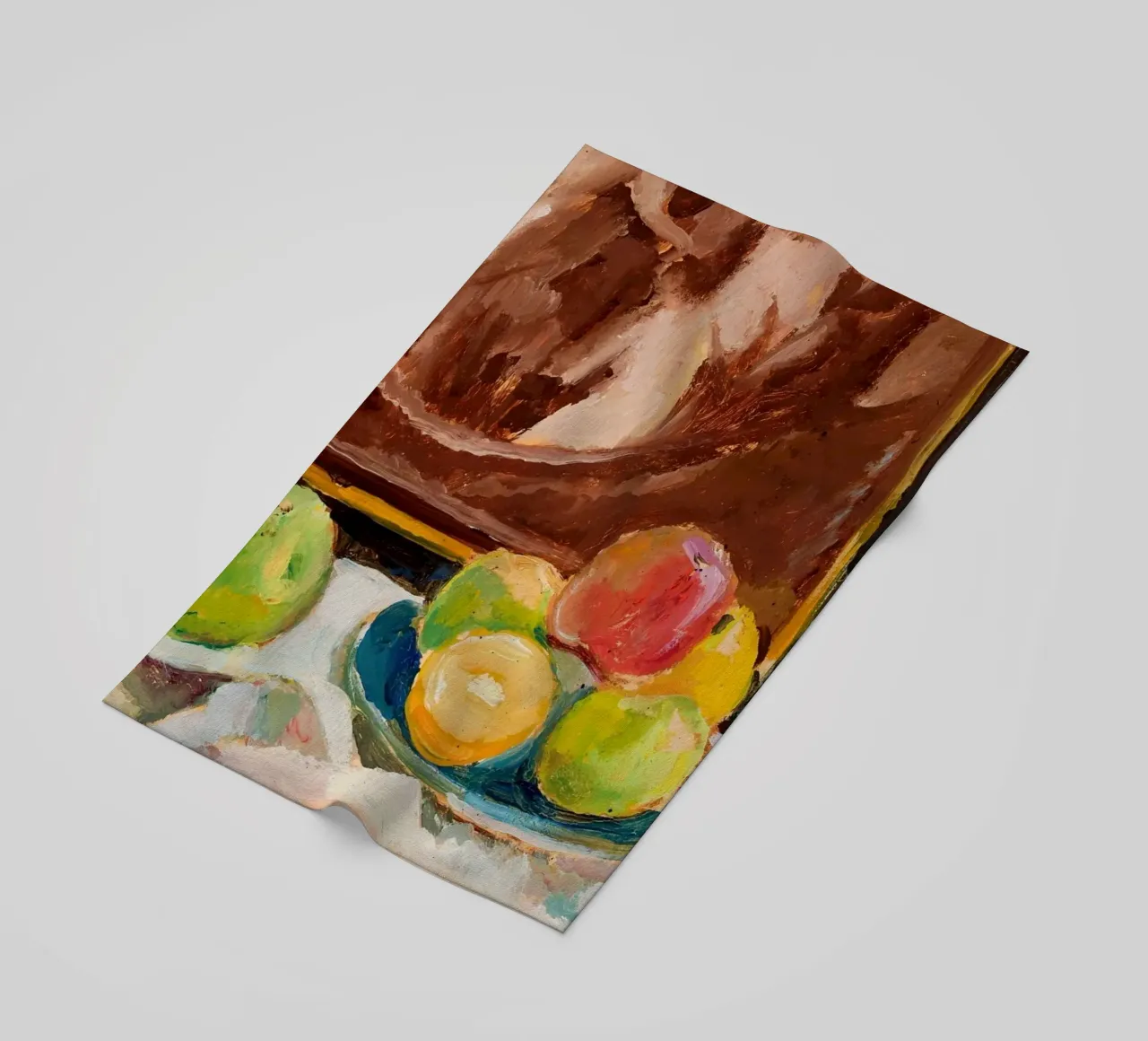 Impressionist Fruit Still Life - Vibrant Textured Painting beach towel by ClubArt