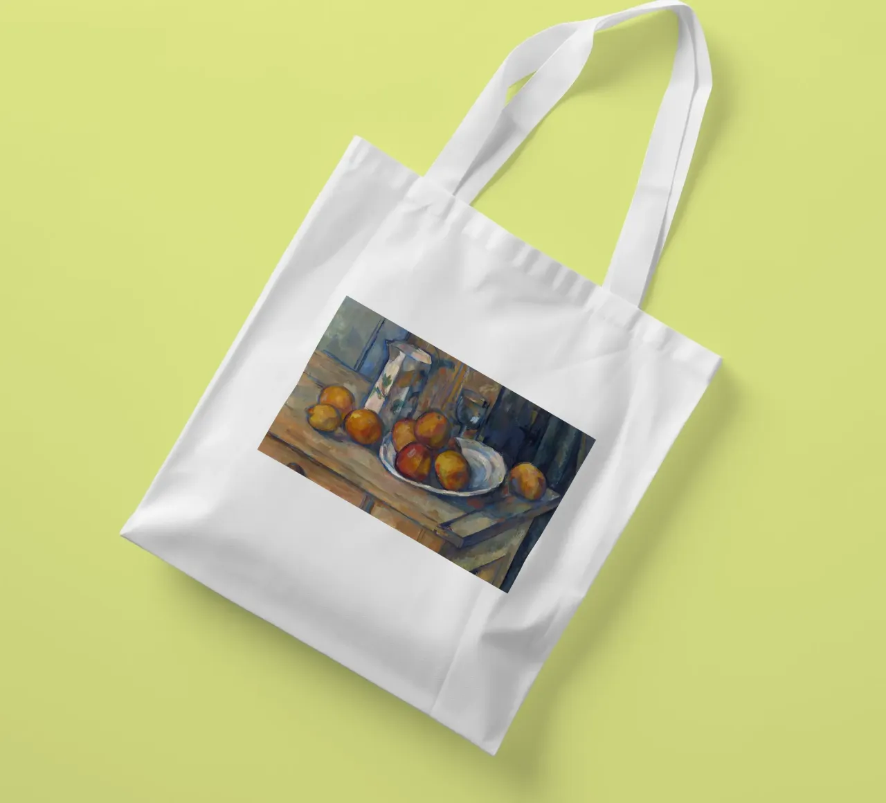 Cézanne Post-Impressionist Still Life - Fruit & Pitcher tote bag by ClubArt