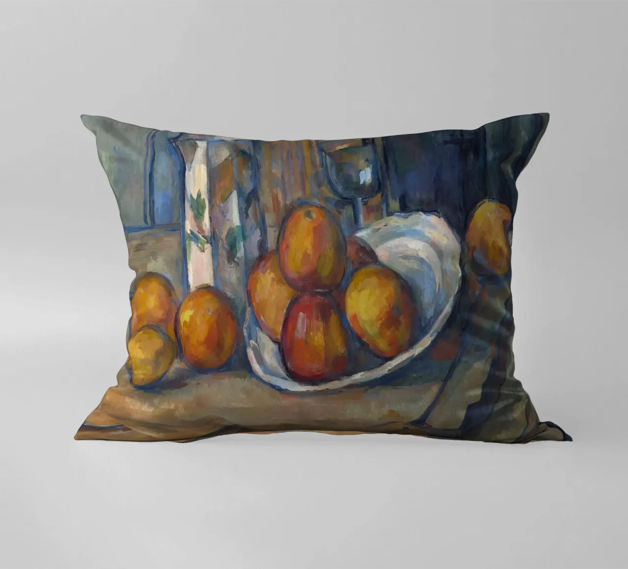 Cézanne Post-Impressionist Still Life - Fruit & Pitcher decorative cushion by ClubArt