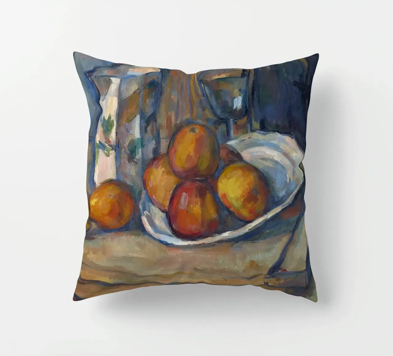 Cézanne Post-Impressionist Still Life - Fruit & Pitcher decorative cushion by ClubArt