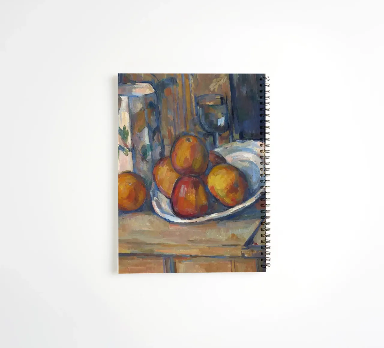 Cézanne Post-Impressionist Still Life - Fruit & Pitcher spiral notebook by ClubArt