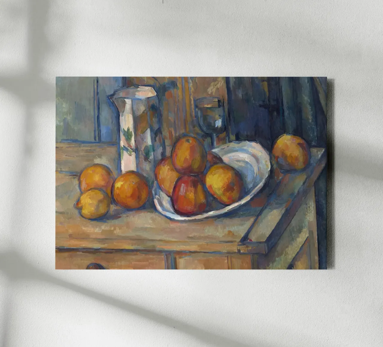 Cézanne Post-Impressionist Still Life - Fruit & Pitcher canvas by ClubArt