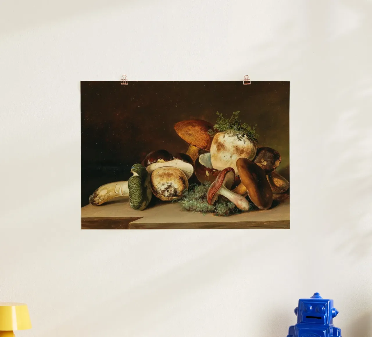 Still Life Wild Mushrooms - Classical Realistic Painting poster by ClubArt