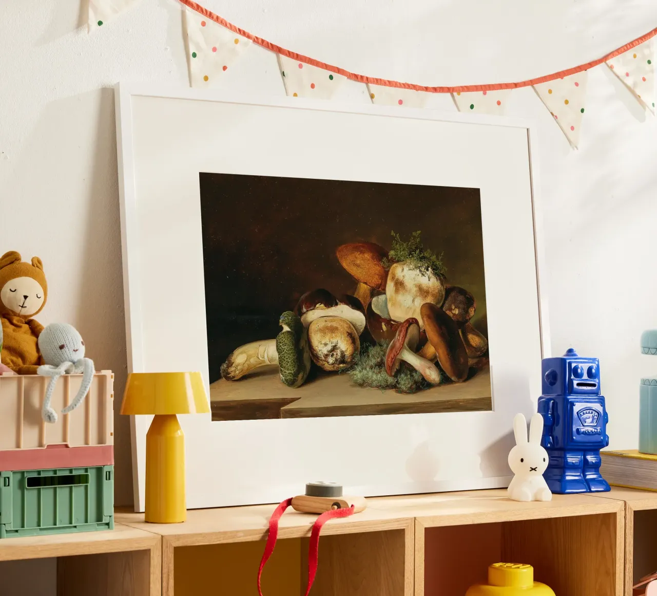 Still Life Wild Mushrooms - Classical Realistic Painting poster by ClubArt