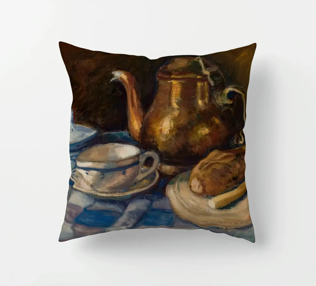 Natura morta con set per la colazione - Arte rustica strutturata cuscino da ClubArt