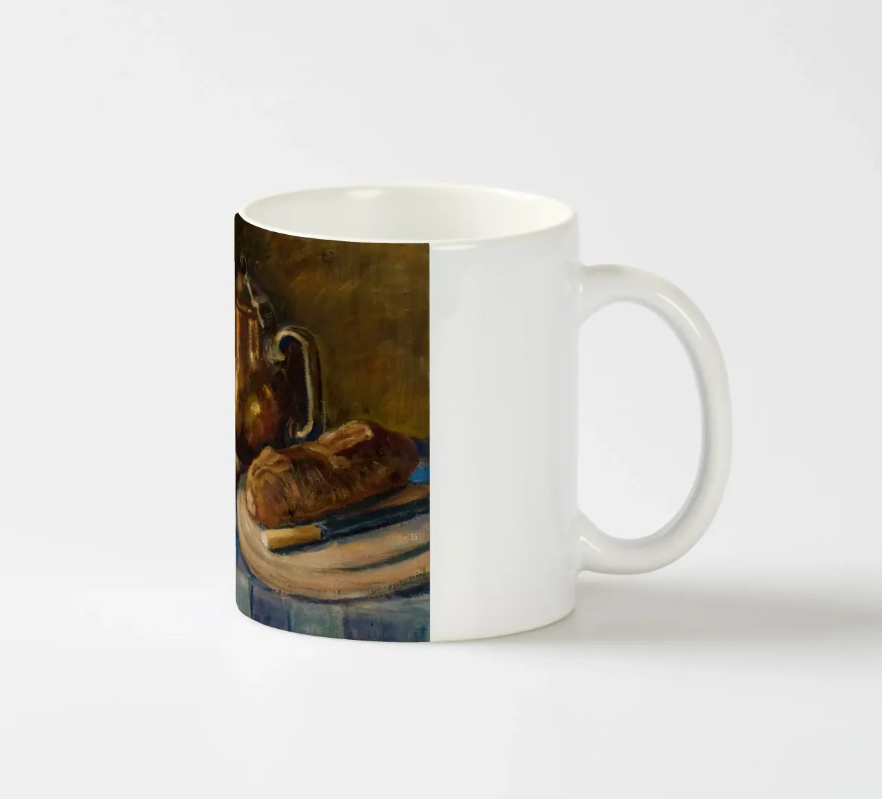 Natura morta con set per la colazione - Arte rustica strutturata tazza in ceramica da ClubArt