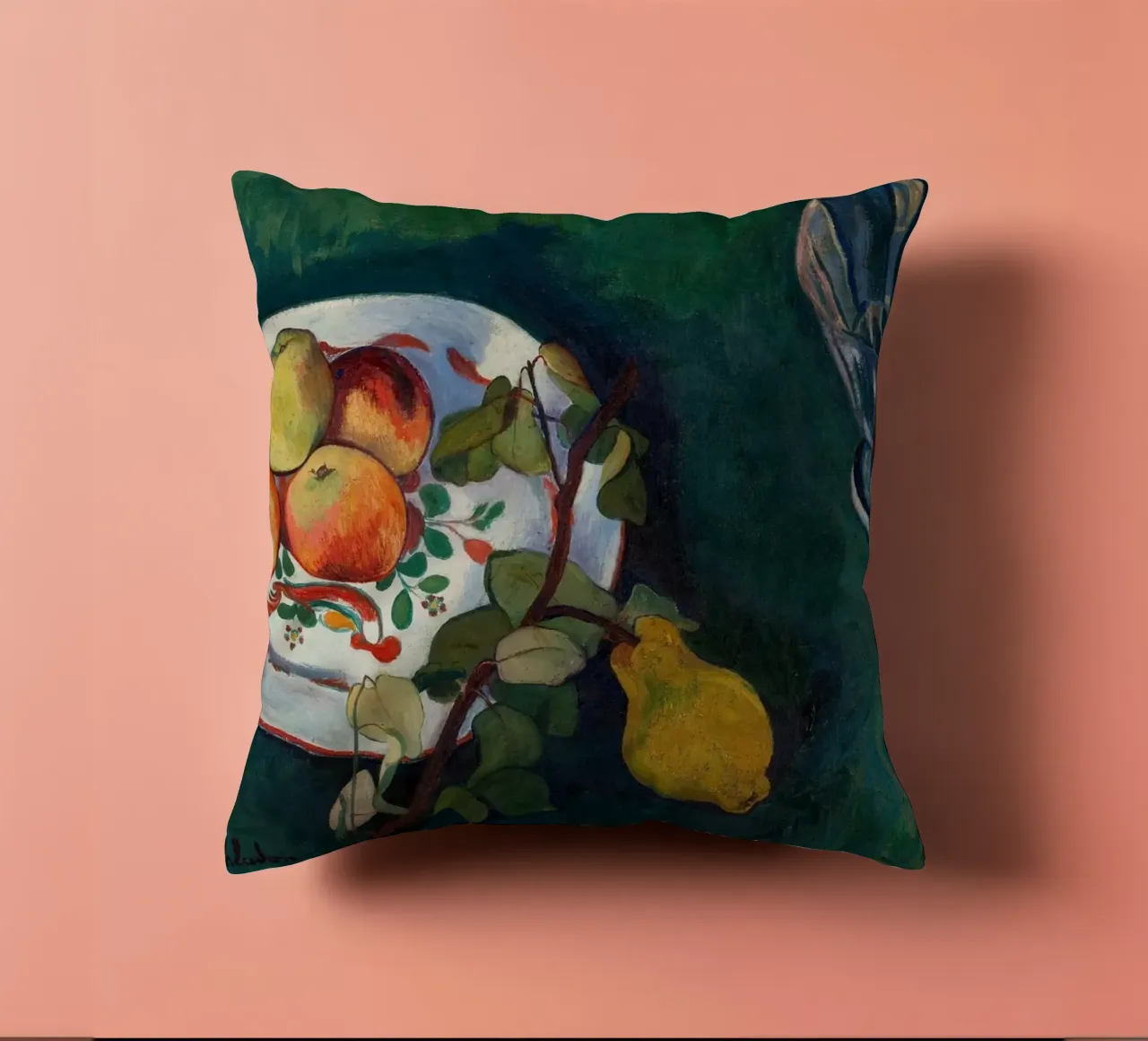 Valadon Natura morta di frutta e vetro - Arte post-impressionista cuscino da ClubArt
