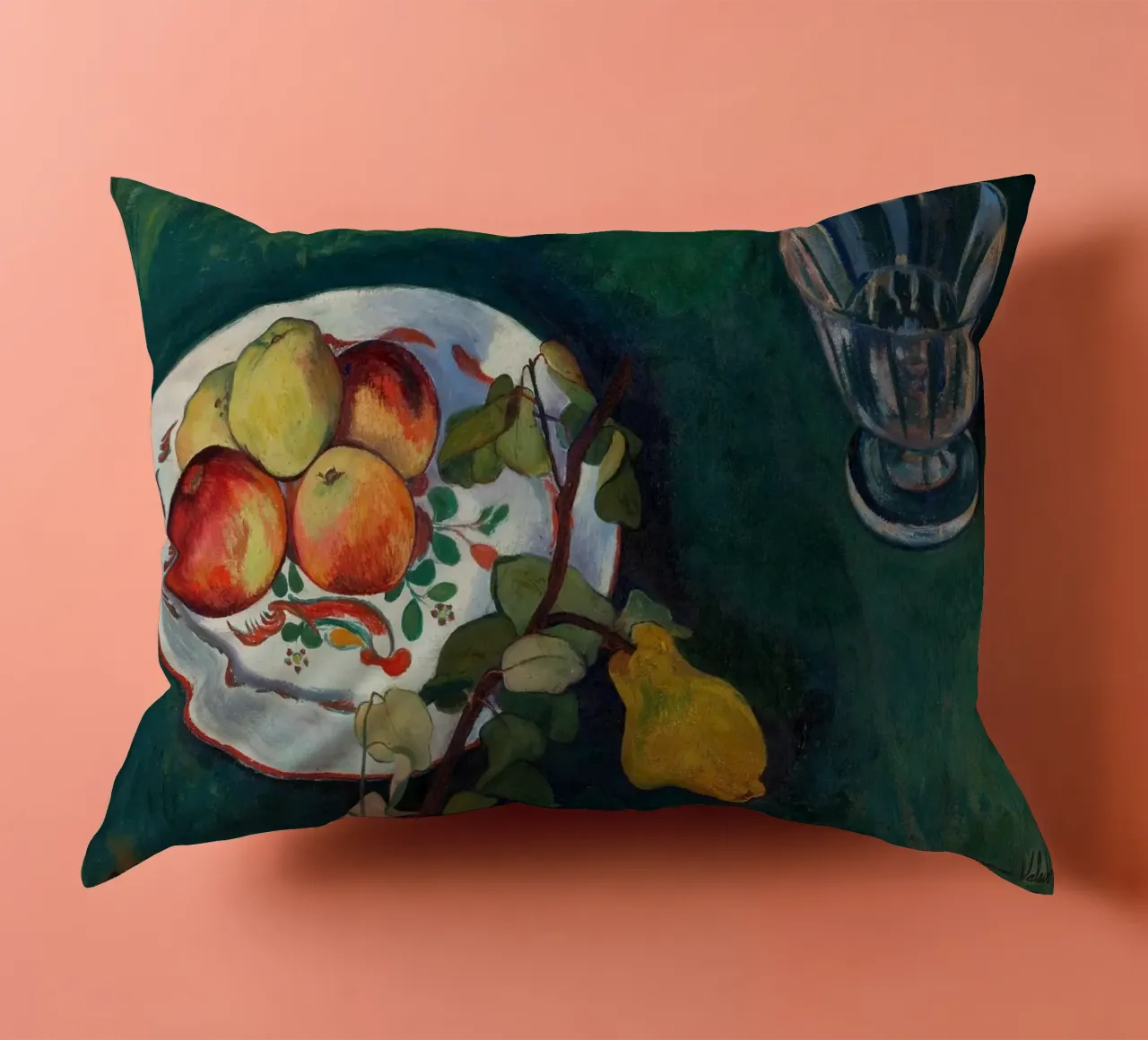 Valadon Natura morta di frutta e vetro - Arte post-impressionista cuscino da ClubArt
