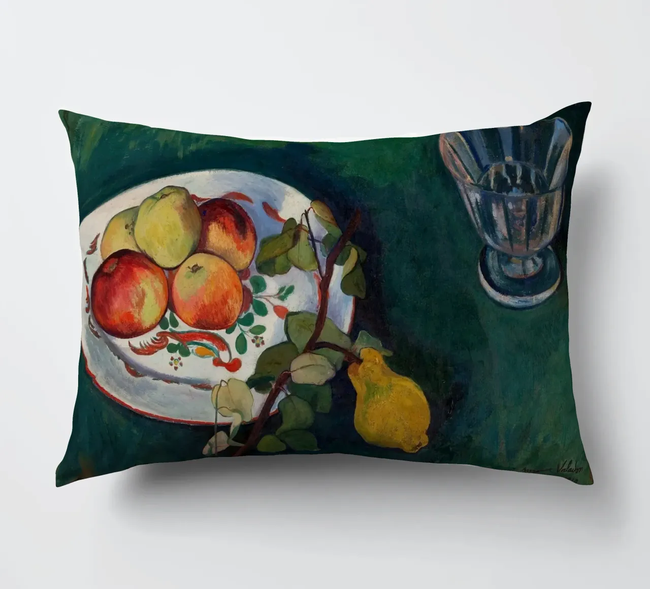 Valadon Natura morta di frutta e vetro - Arte post-impressionista cuscino da ClubArt
