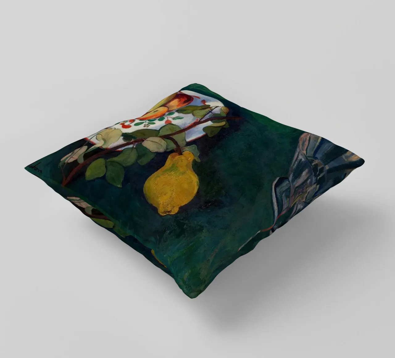 Valadon Natura morta di frutta e vetro - Arte post-impressionista cuscino da ClubArt