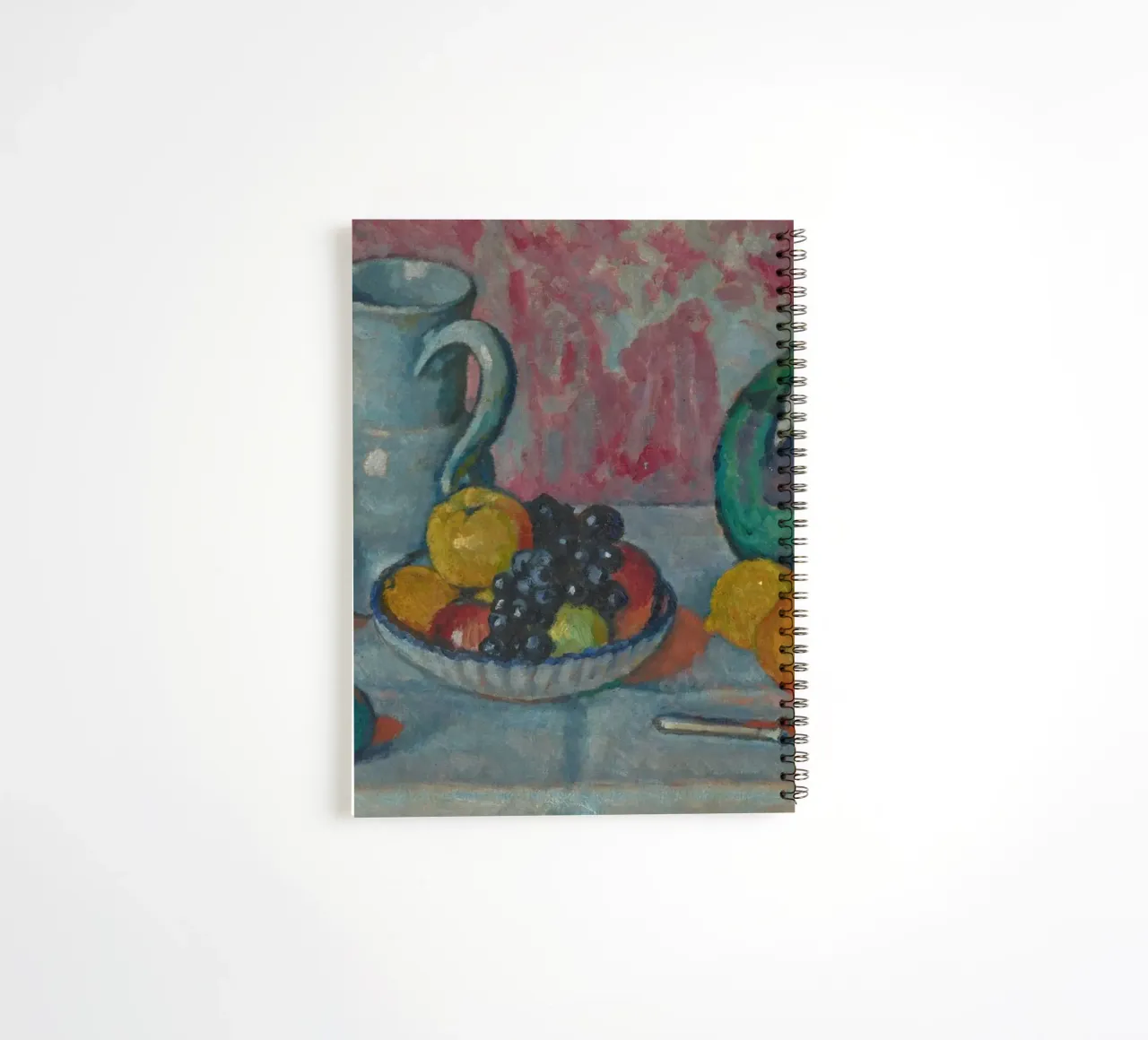 Still Life Fruits & Pitcher - Expressionist Textured Art spiral notebook by ClubArt