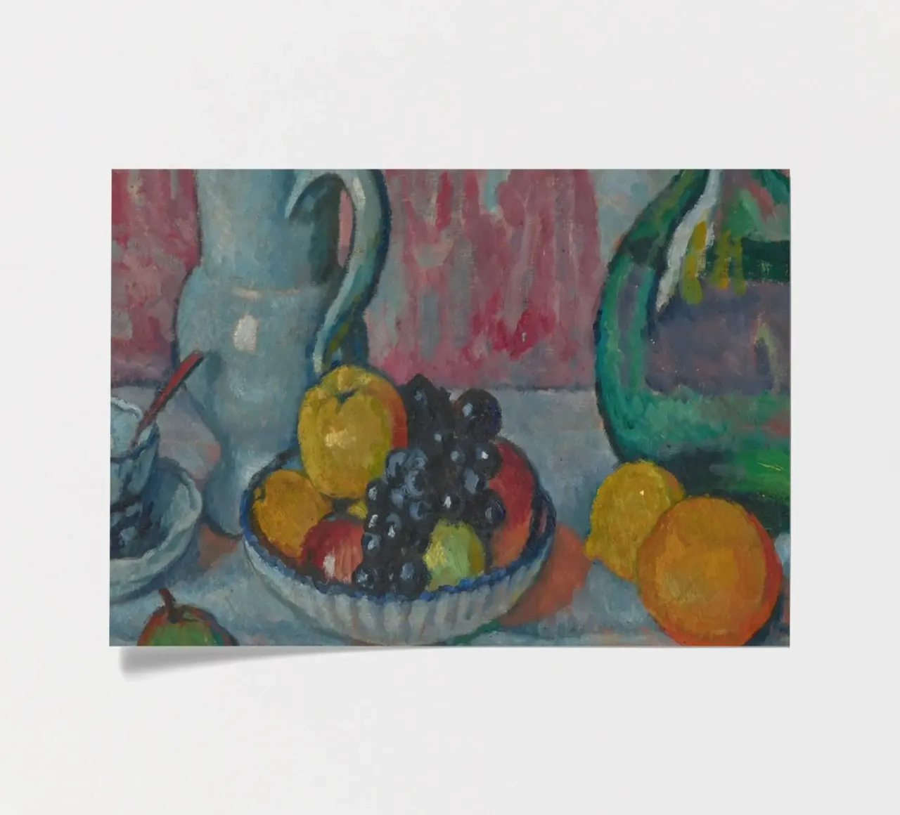 Still Life Fruits & Pitcher - Expressionist Textured Art sticker sheet by ClubArt