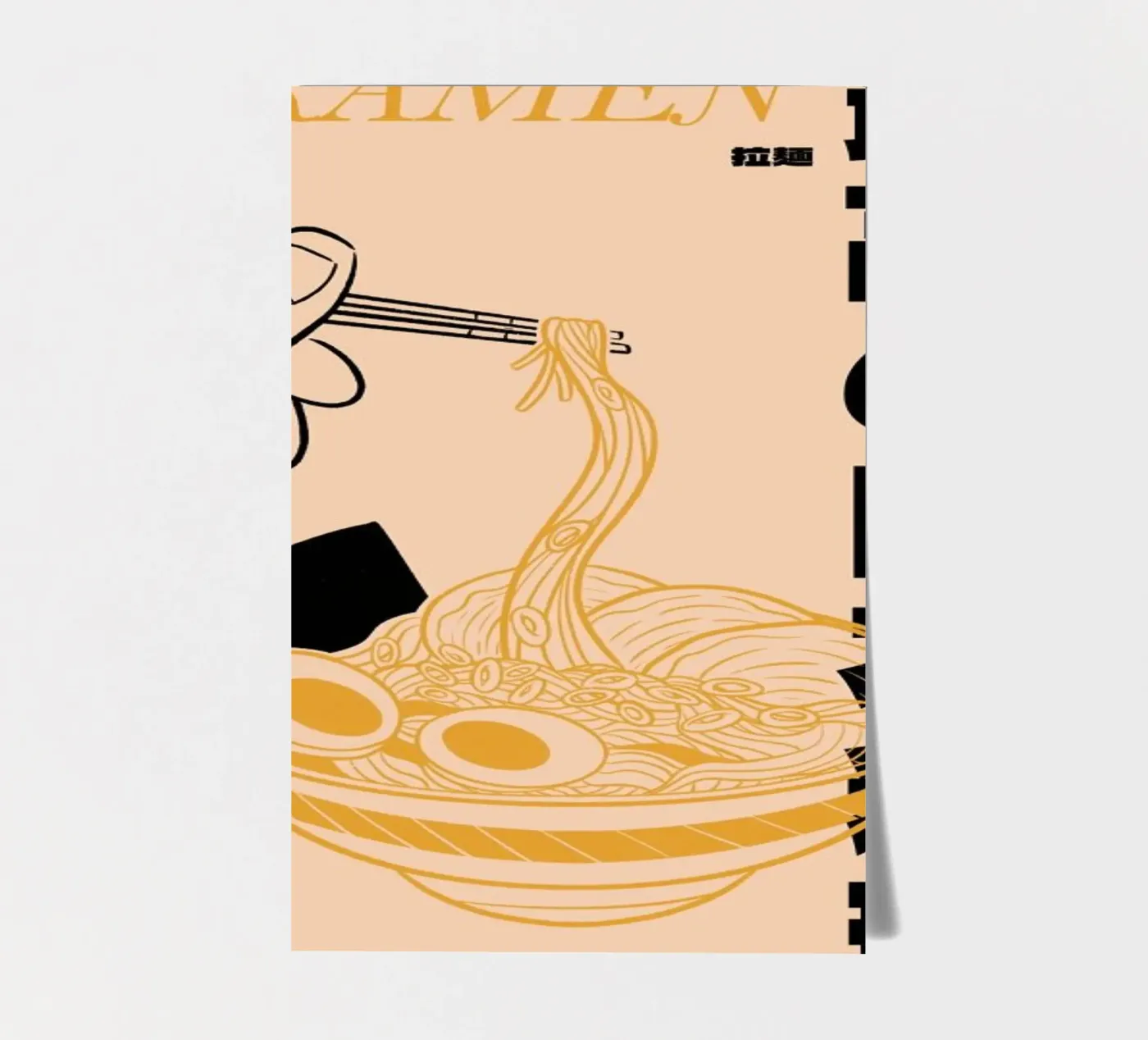 Ramen sticker sheet by Rafa Gomes