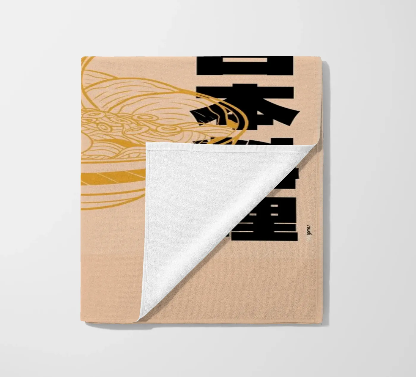 Ramen beach towel by Rafa Gomes