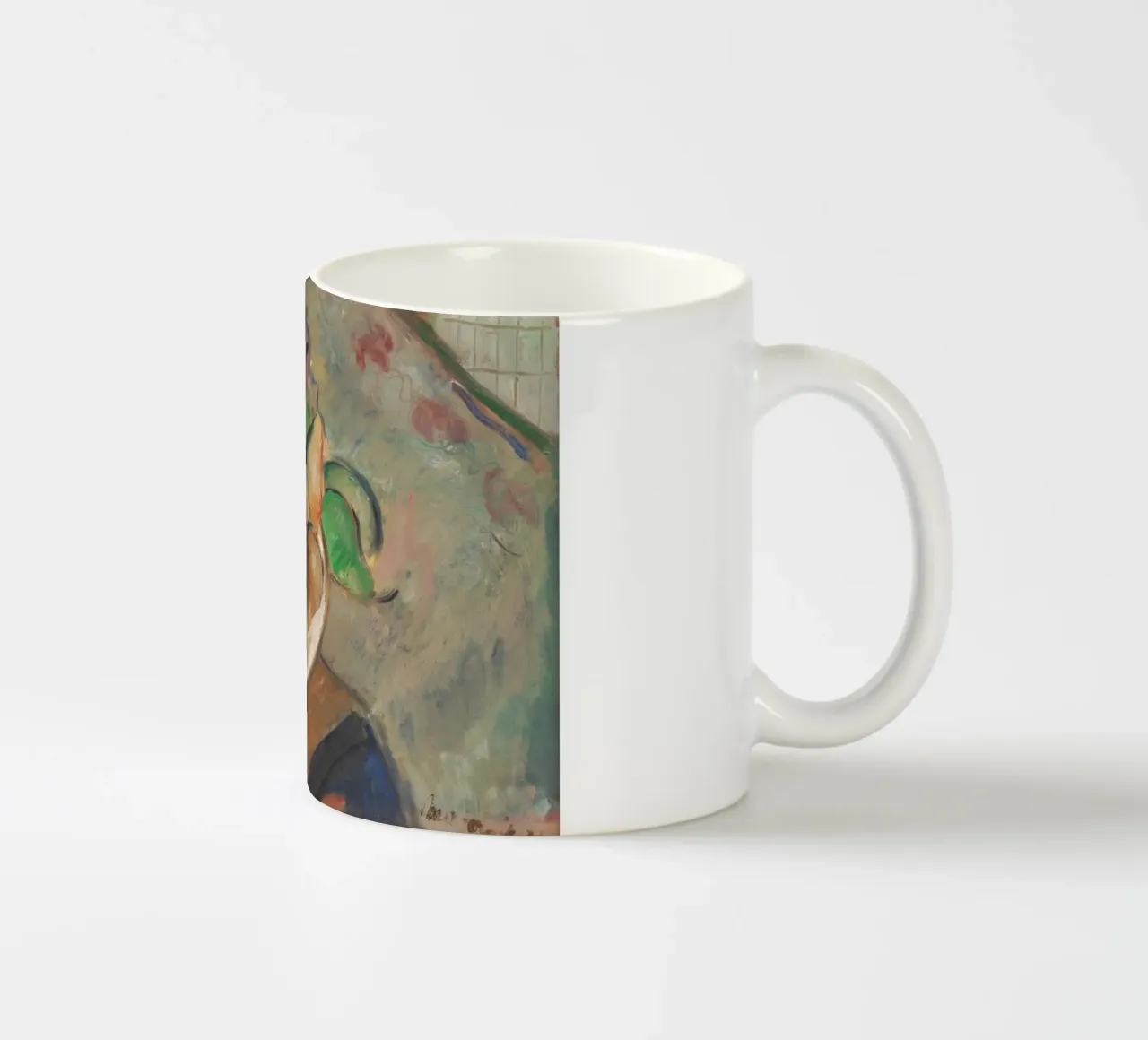 Stillleben Obstschale Malerei - Ausdrucksstarke strukturierte Kunst Keramik Tasse von ClubArt