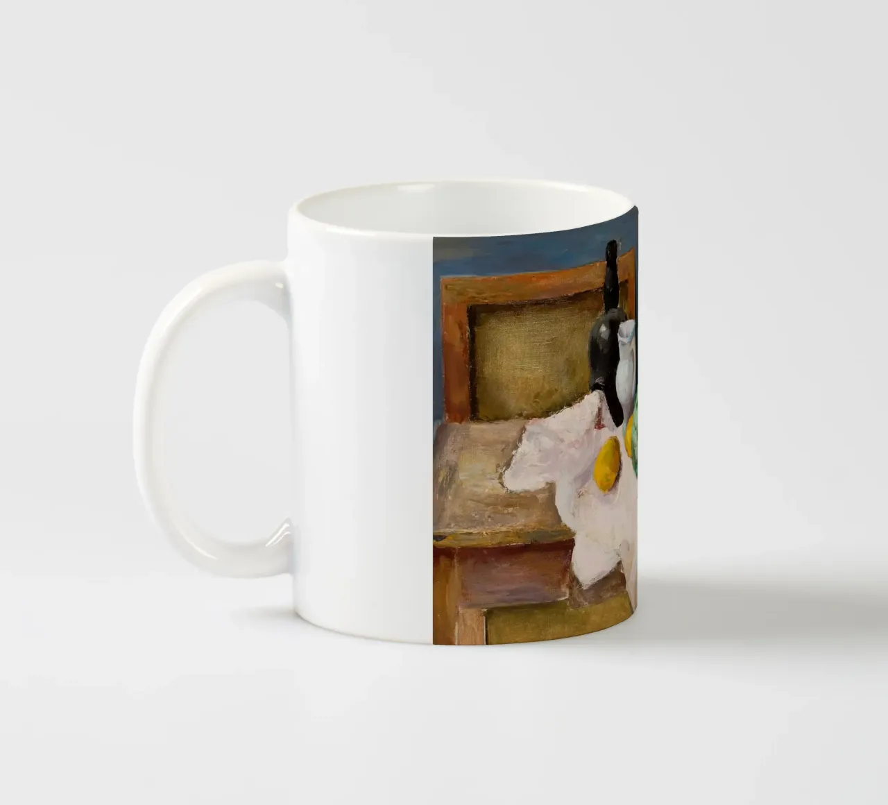 Natura morta carciofo e bottiglie - Espressionismo strutturato tazza in ceramica da ClubArt