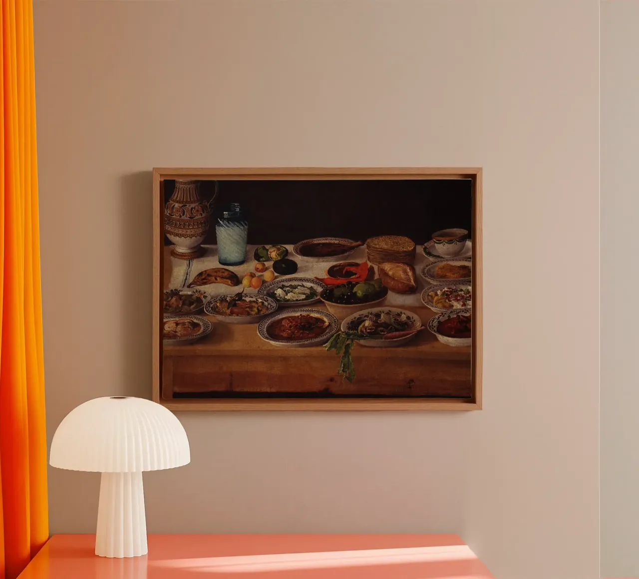 Stillevenfeest - Oude Meester Culinaire Overvloed canvas met Baklijst van ClubArt
