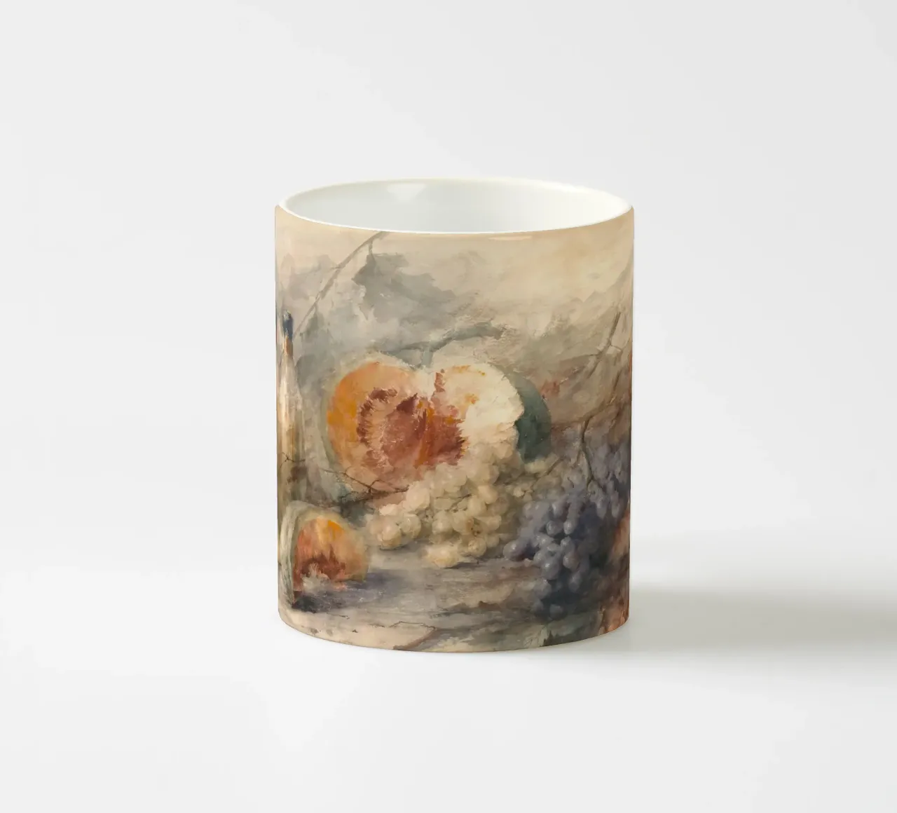 Natura morta Meloni Uva Bottiglie - Pittura ad acquerello tazza in ceramica da ClubArt