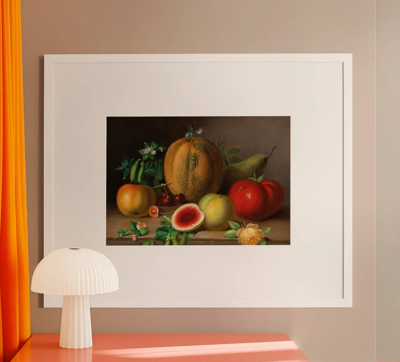 Natura morta di frutta e verdura - Realismo classico L'abbondanza carta hahnemühle da ClubArt