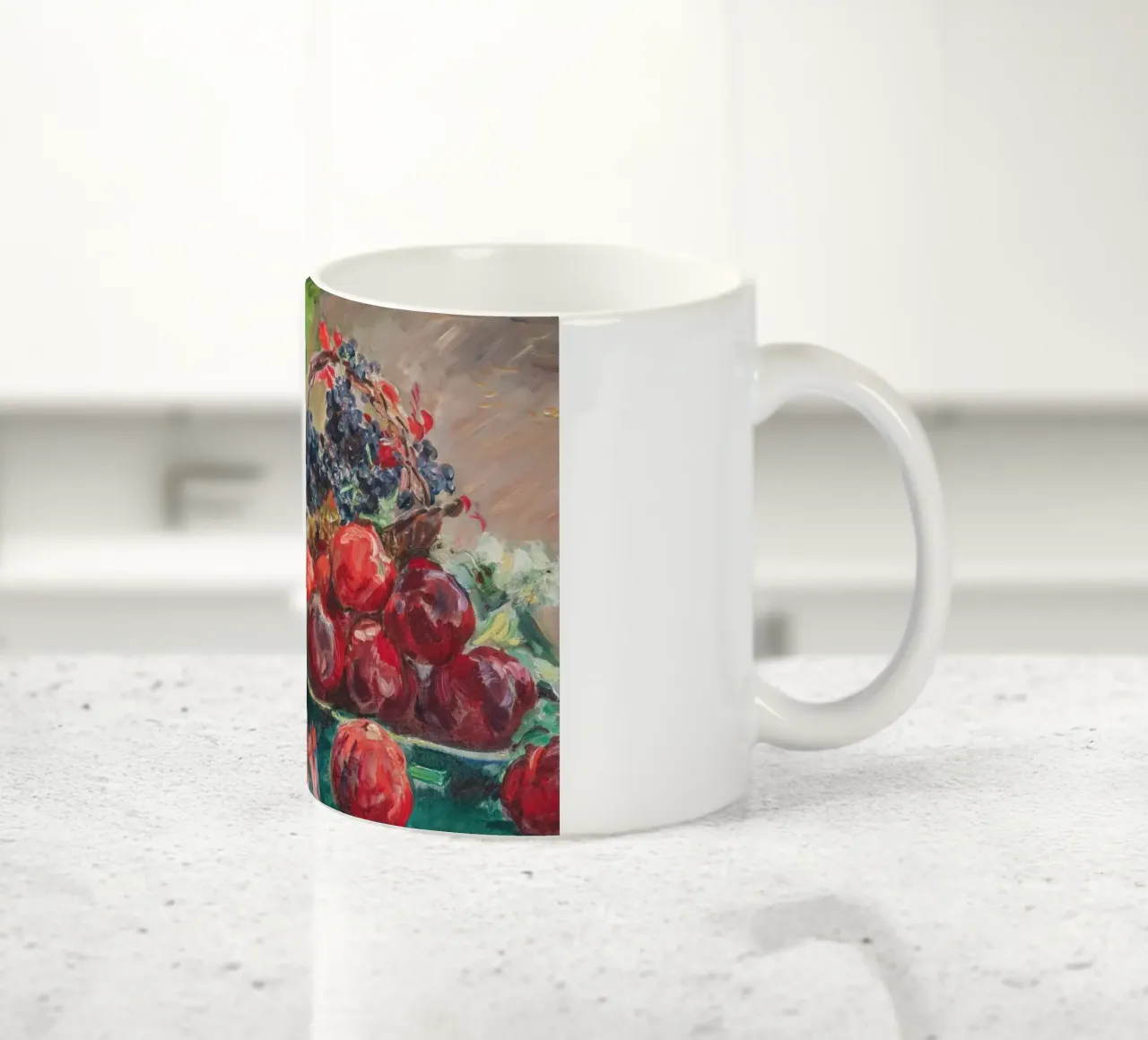 Still Life Fruit Baskets - Impressionist Vibrant Art ceramic mug by ClubArt
