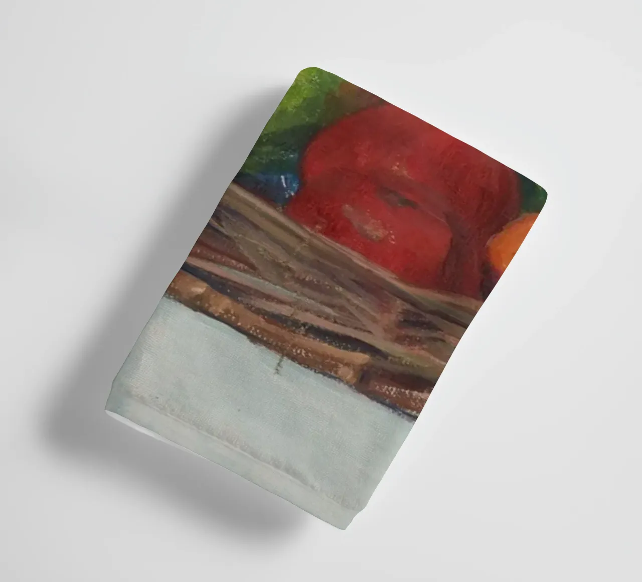 Still Life Fruit Basket - Textured Post-Impressionist Art towel by ClubArt