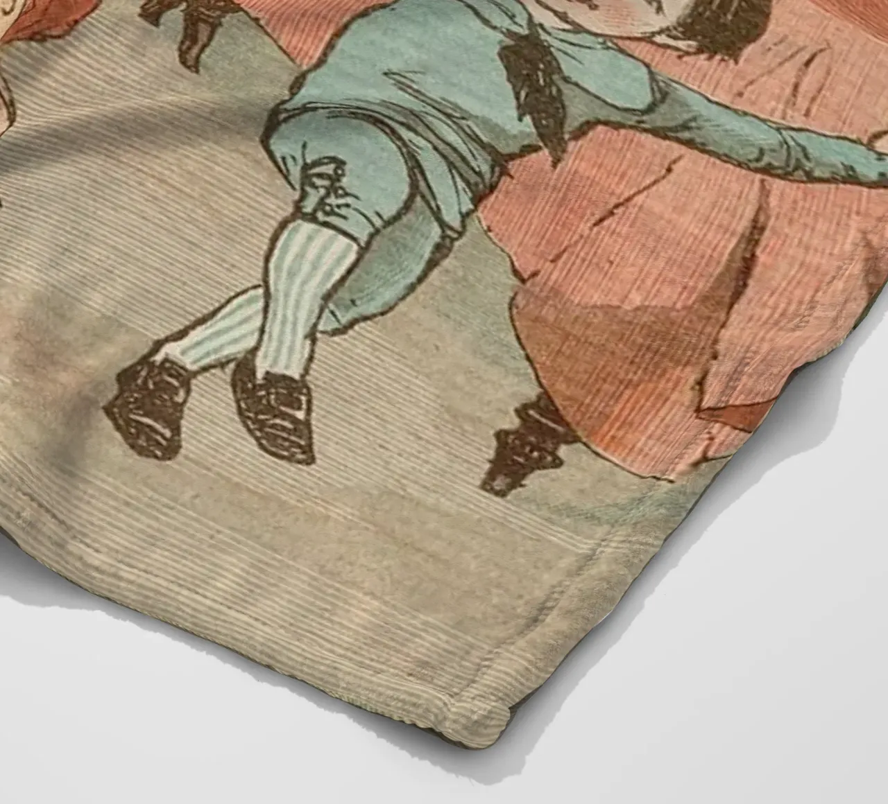 Filastrocca d'epoca - Bambini che ballano e banda di gatti coperta in pile da ClubArt