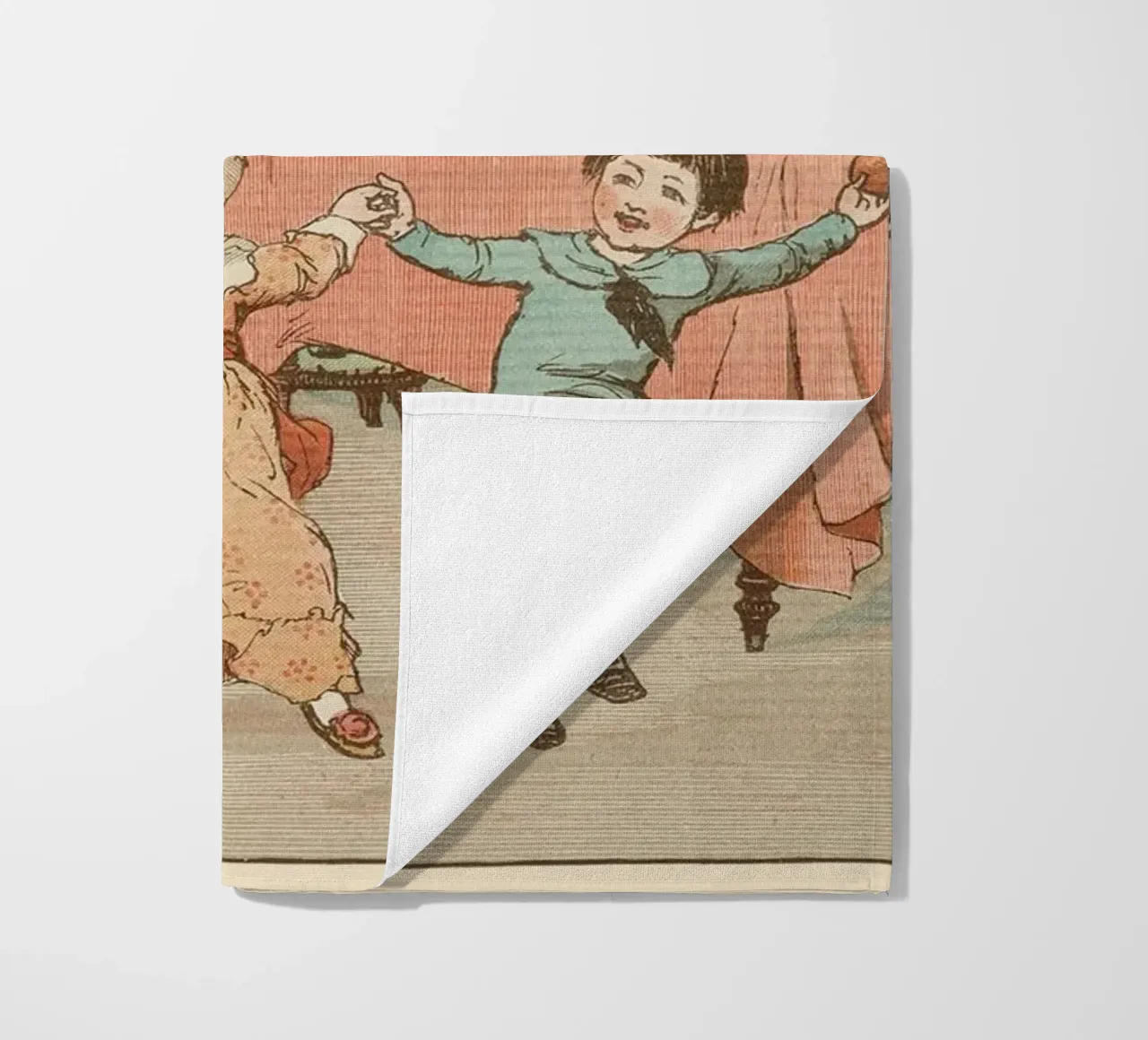 Filastrocca d'epoca - Bambini che ballano e banda di gatti telo mare da ClubArt