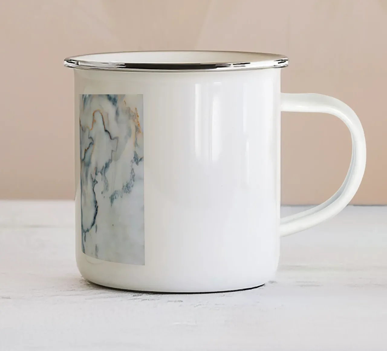 China Marble Map tazza in smalto da Octavian