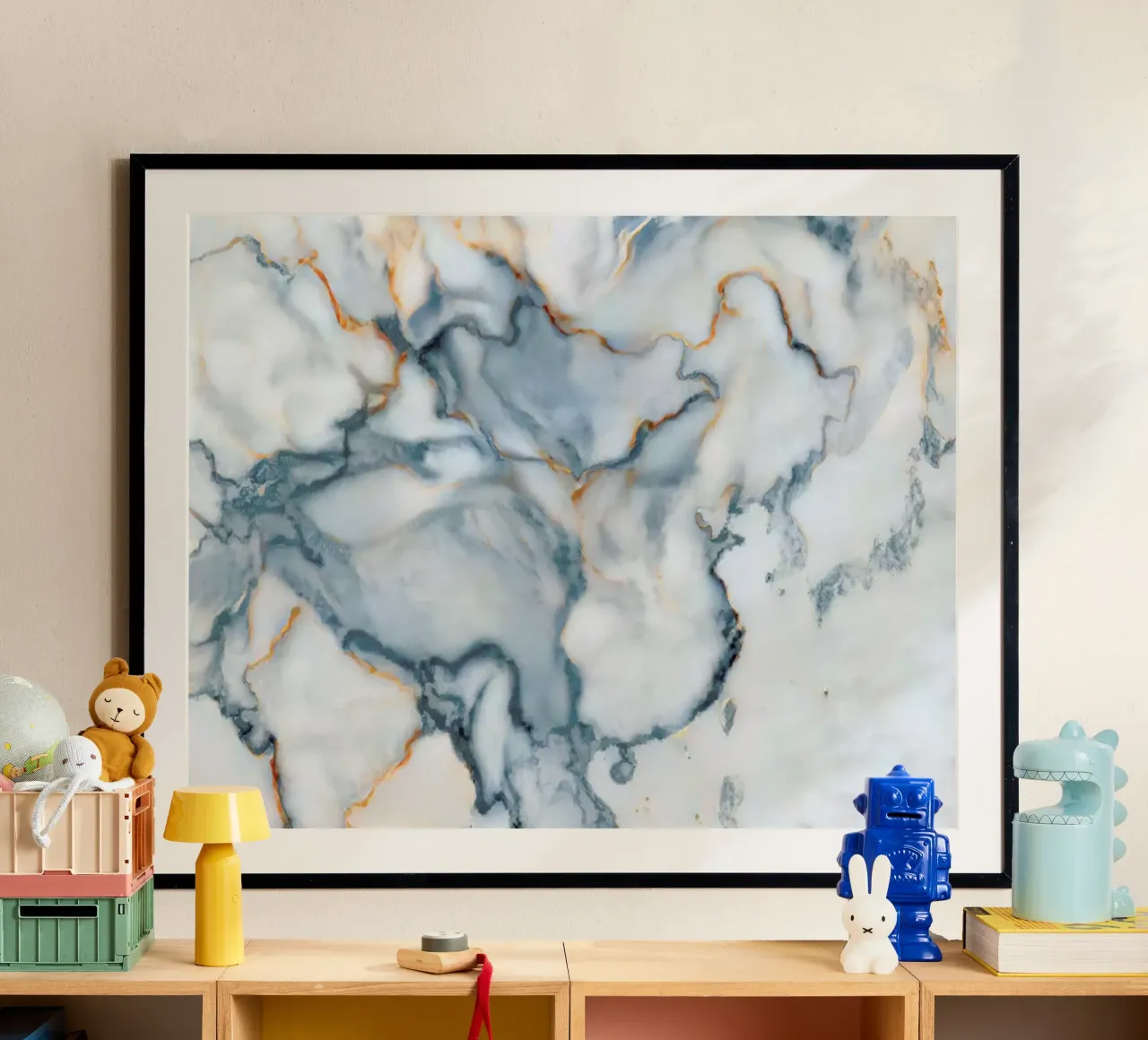 China Marble Map poster da Octavian