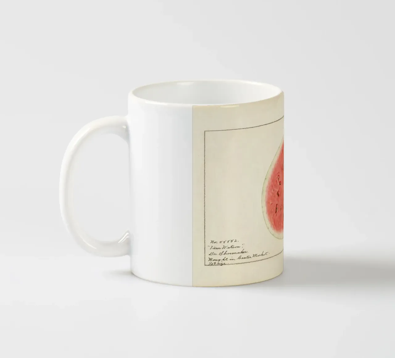 Tom Watson Watermelon Botanical Print - 1916 Steadman ceramic mug by ClubArt
