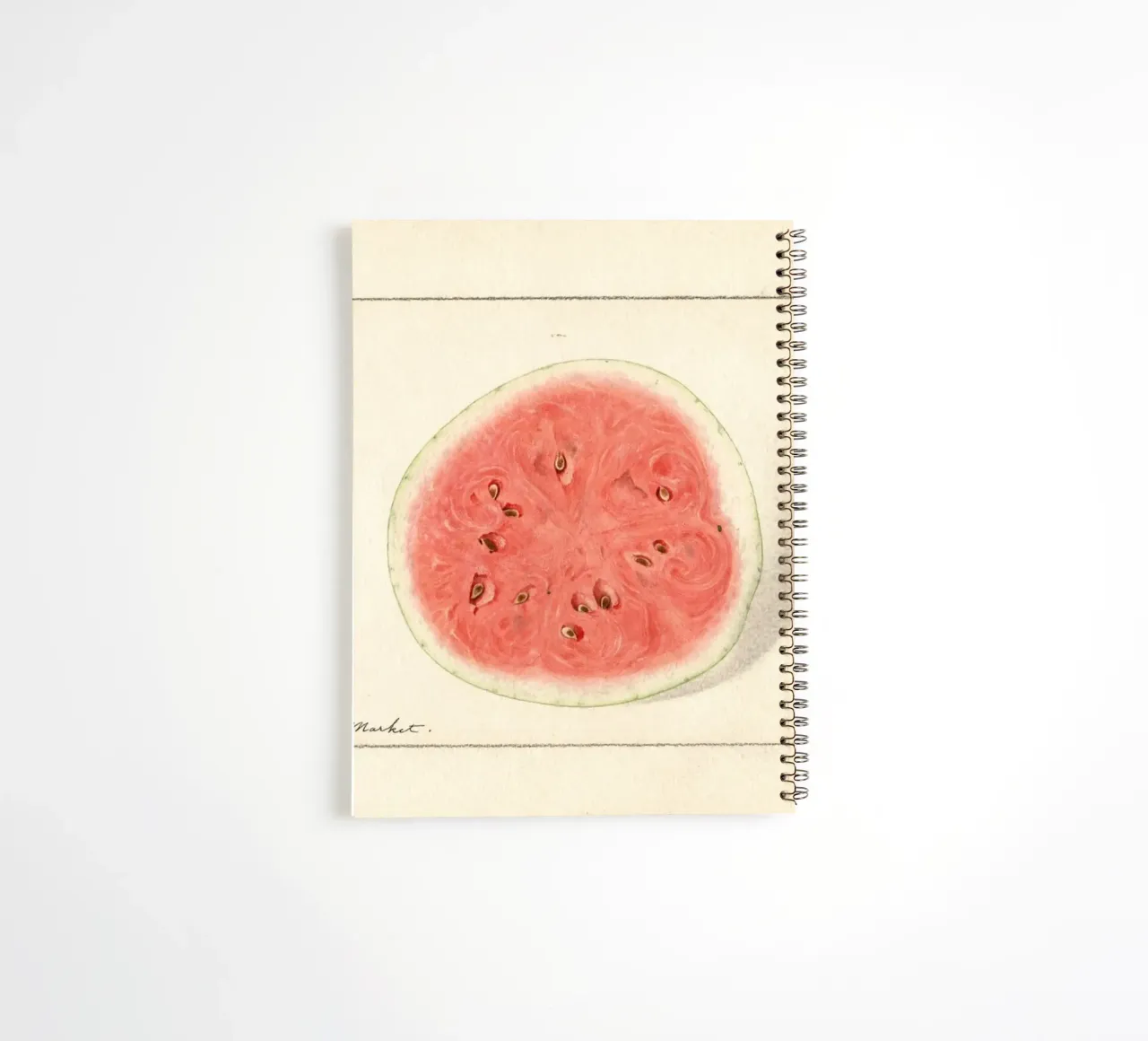 Tom Watson Watermelon Botanical Print - 1916 Steadman carnet à spirale de ClubArt