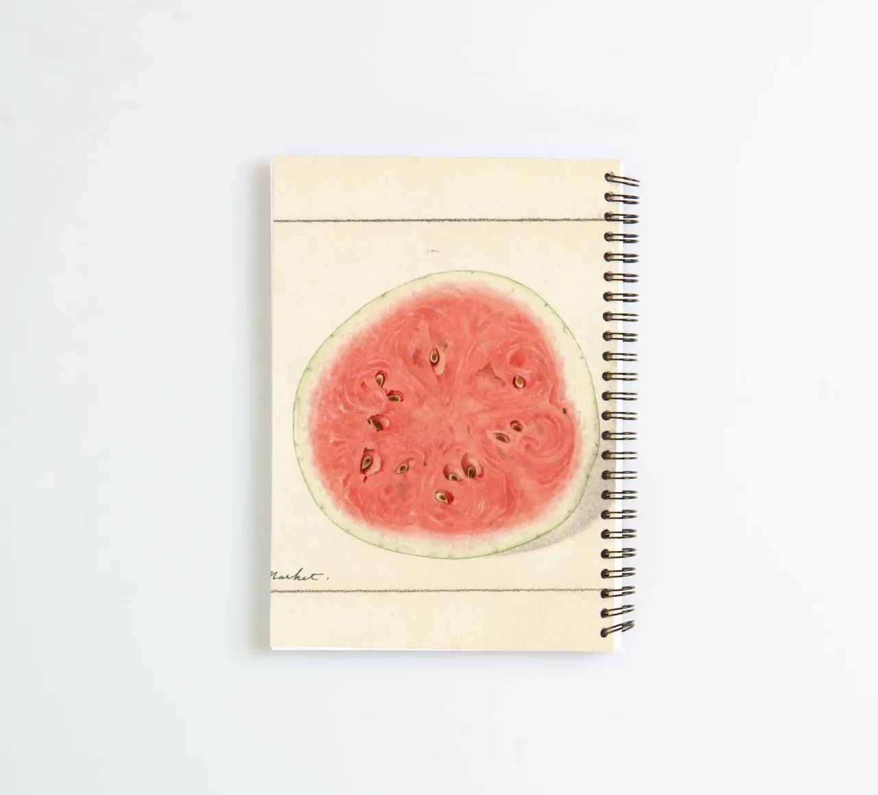 Tom Watson Watermelon Botanical Print - 1916 Steadman carnet à spirale de ClubArt