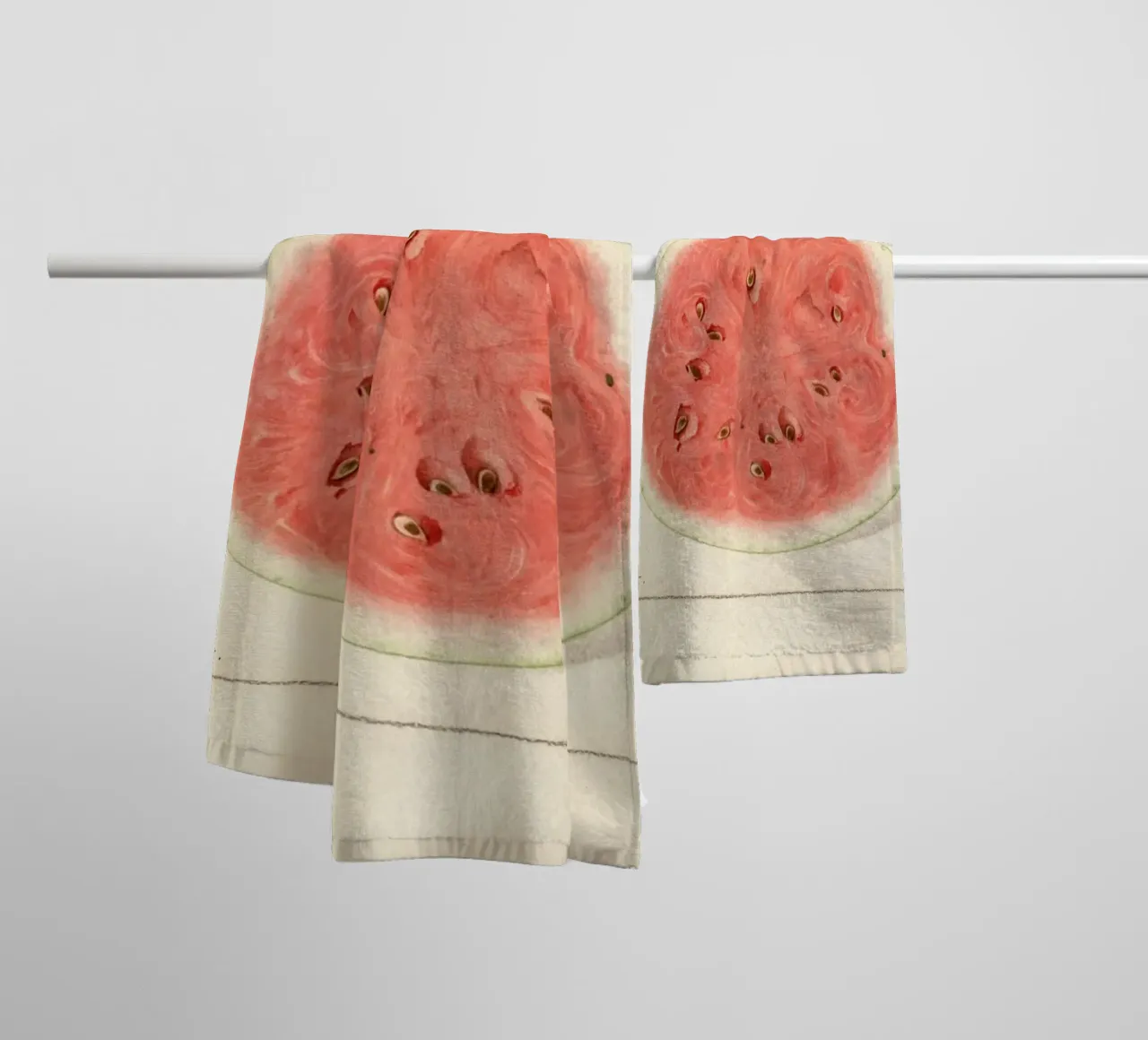 Tom Watson Watermelon Botanical Print - 1916 Steadman towel by ClubArt