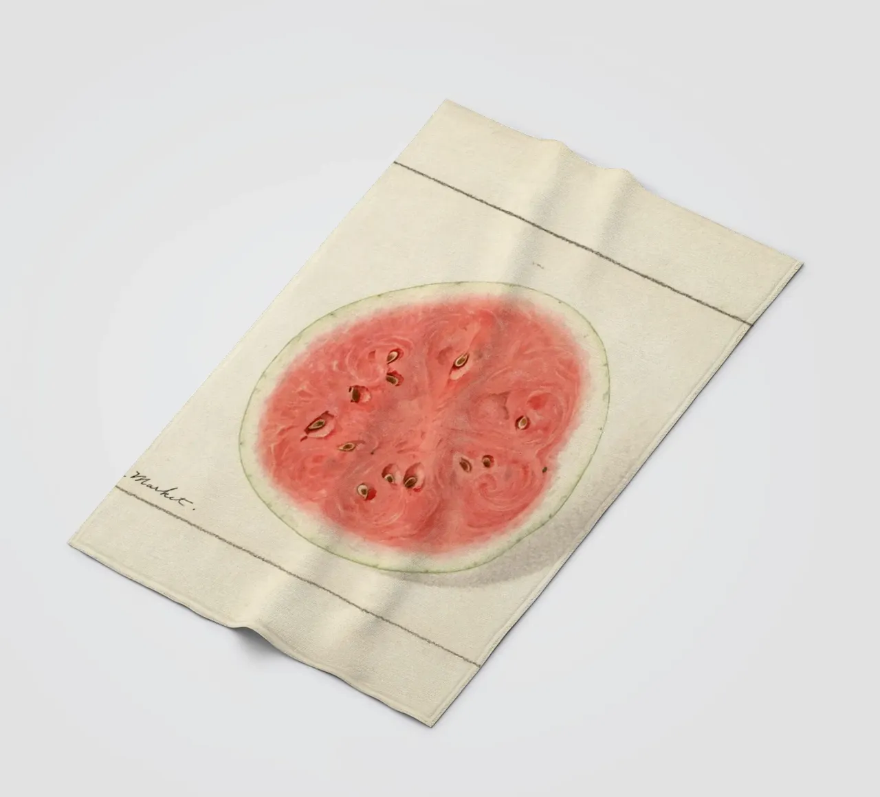 Tom Watson Watermelon Botanical Print - 1916 Steadman fleece blanket by ClubArt